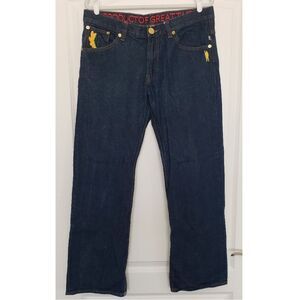 CAVI Embroidered Jeans‎ Men's Size 36 Baggy Streetwear Grunge Y2K Skater